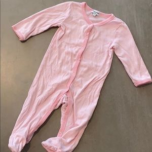 Splendid striped knit footie pajamas